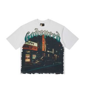 Godspeed Crew Neck T-Shirt Pit-Stop Tokyo Mens White PIT-STOP TOKYO-CREW NECK